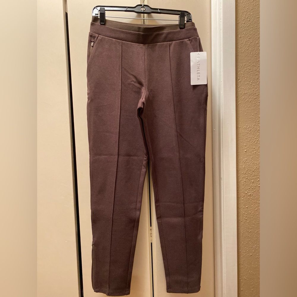NWT Athleta Heathered Pintuck Pant Sz S